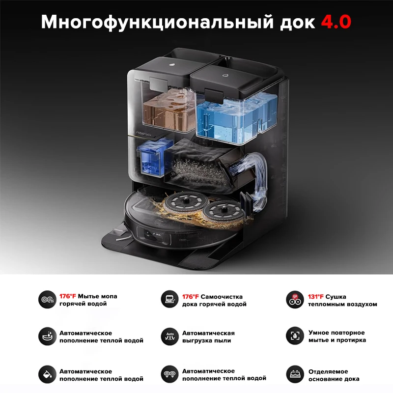 Roborock Saros Z70 Робот-пылесос 22000 Pa - изображение 7